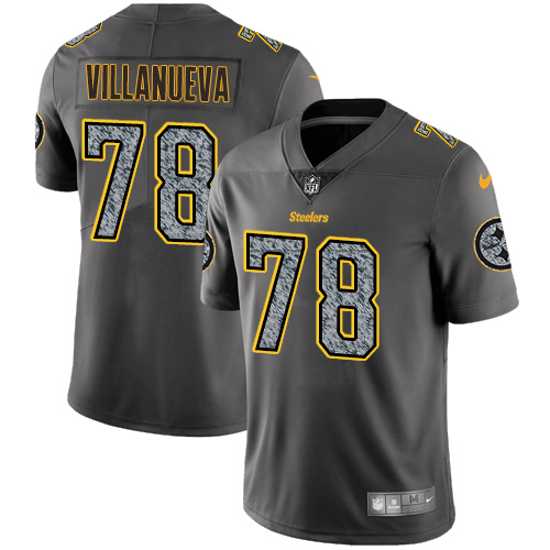 Nike Steelers #78 Alejandro Villanueva Gray Static Men's Stitched NFL Vapor Untouchable Limited Jersey - Click Image to Close